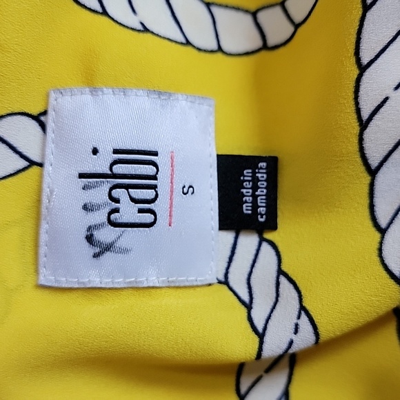 CABI YELLOW LONG SLEEVE TOPS/ SIZE S - Picture 4 of 14
